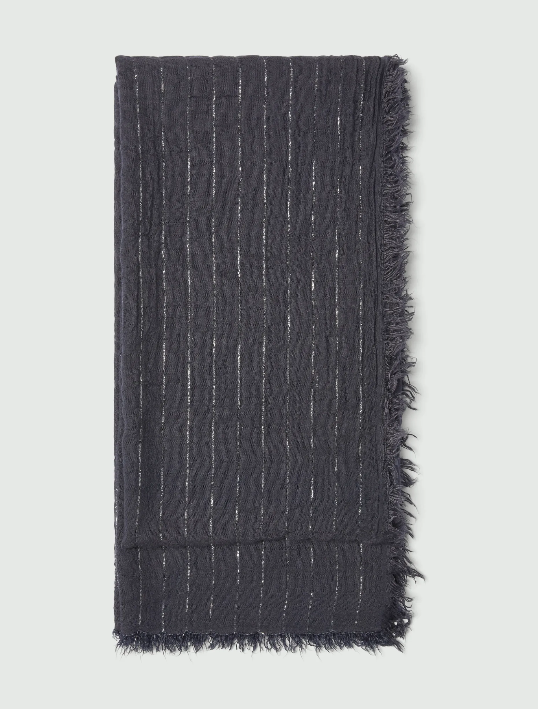Stola con filo di lurex - NAVY