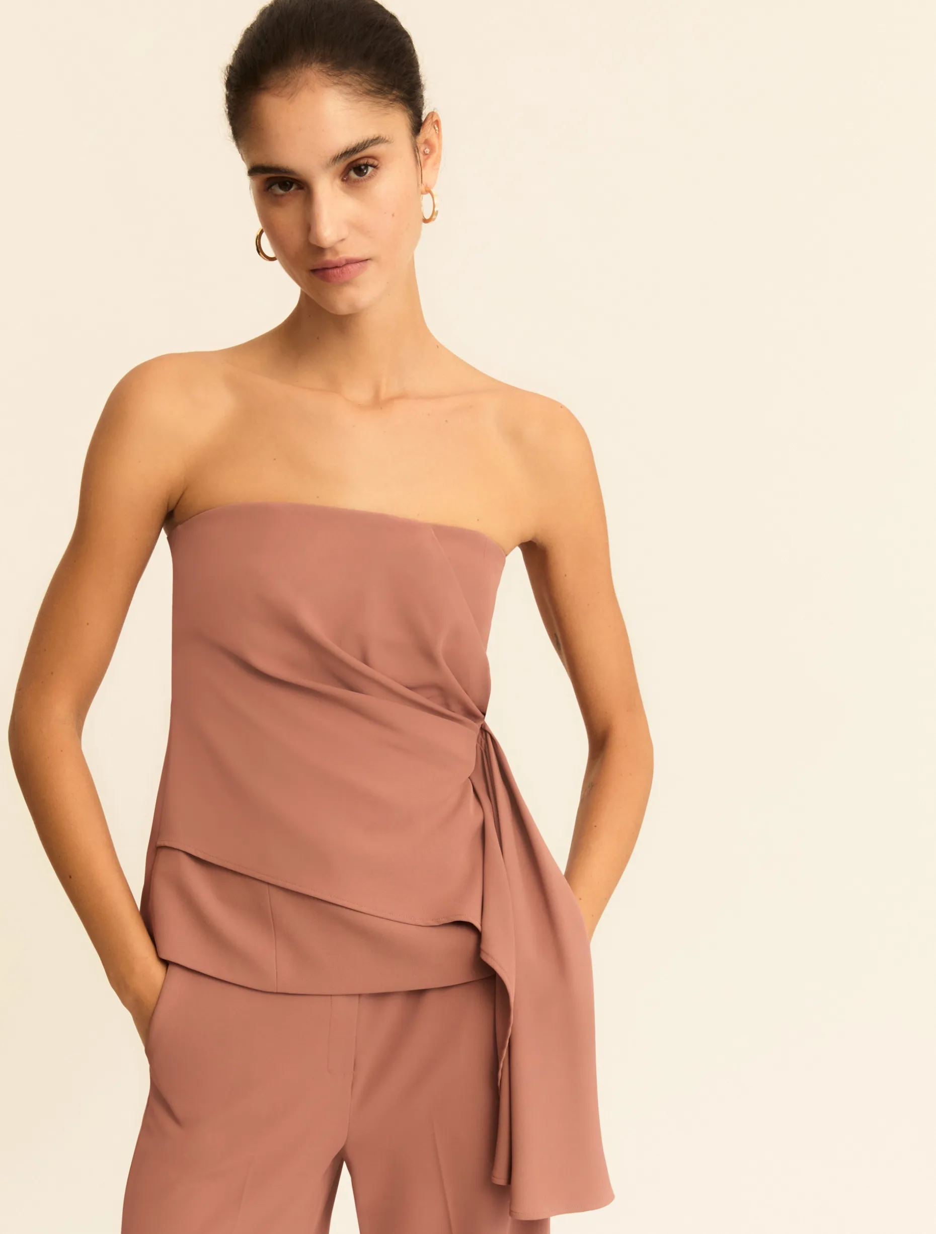 Top a bustier asimmetrico - MALVA