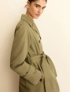 Trench corto antigoccia - VERDE SOTTOBOSCO