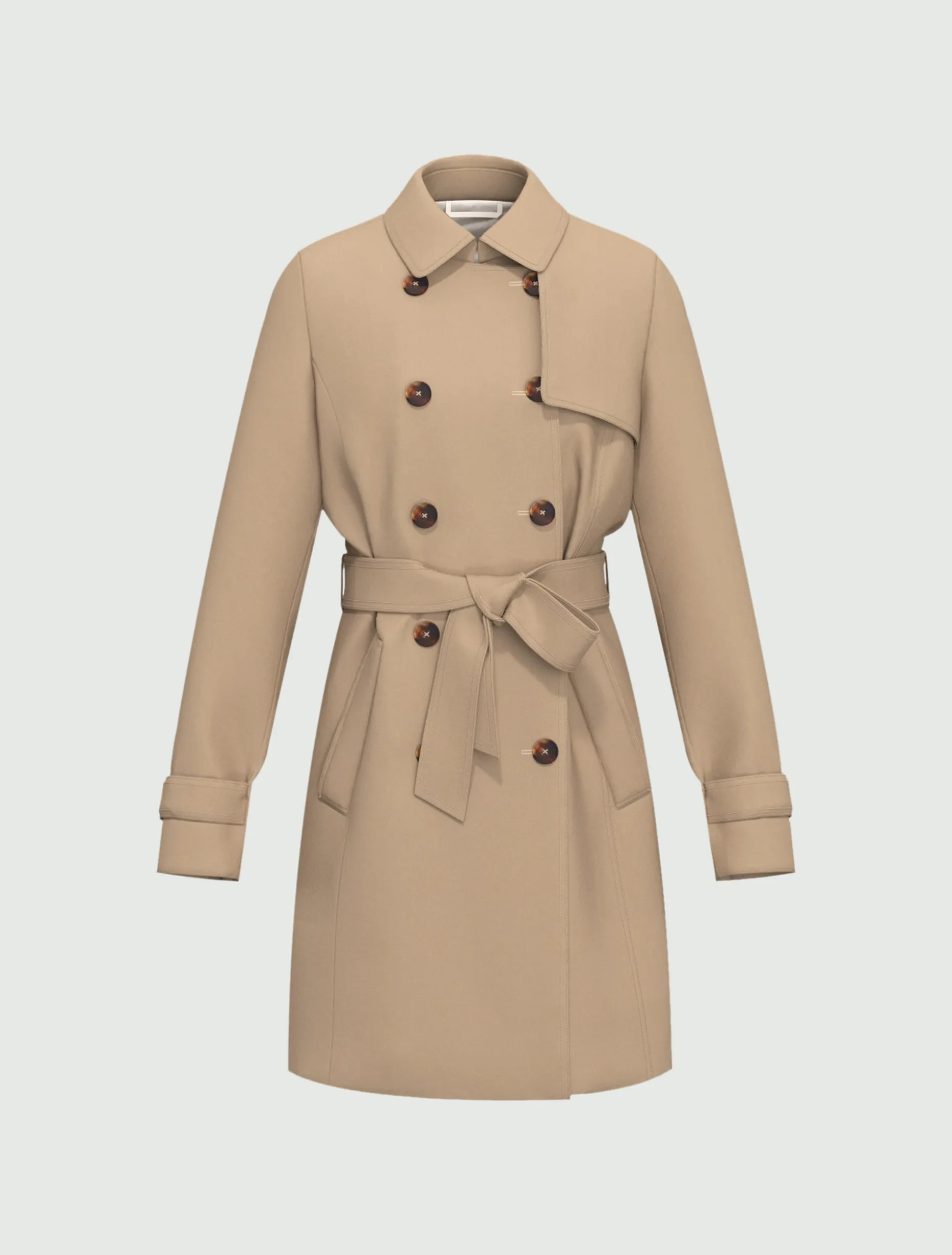 Trench in cotone stretch - BEIGE