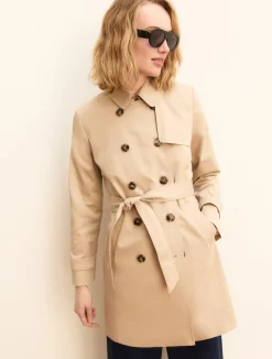 Trench in cotone stretch - BEIGE