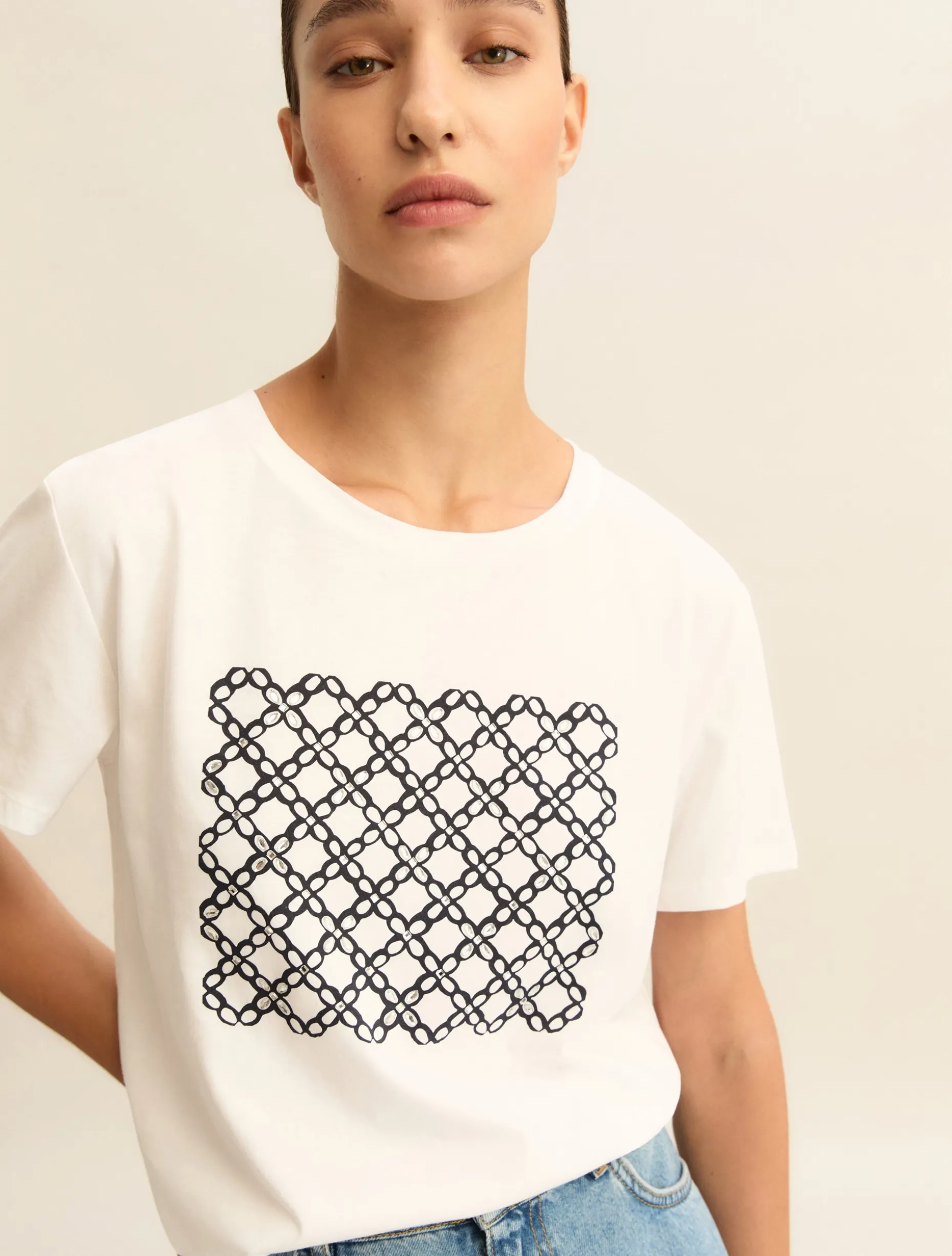T-shirt con stampa - BLU