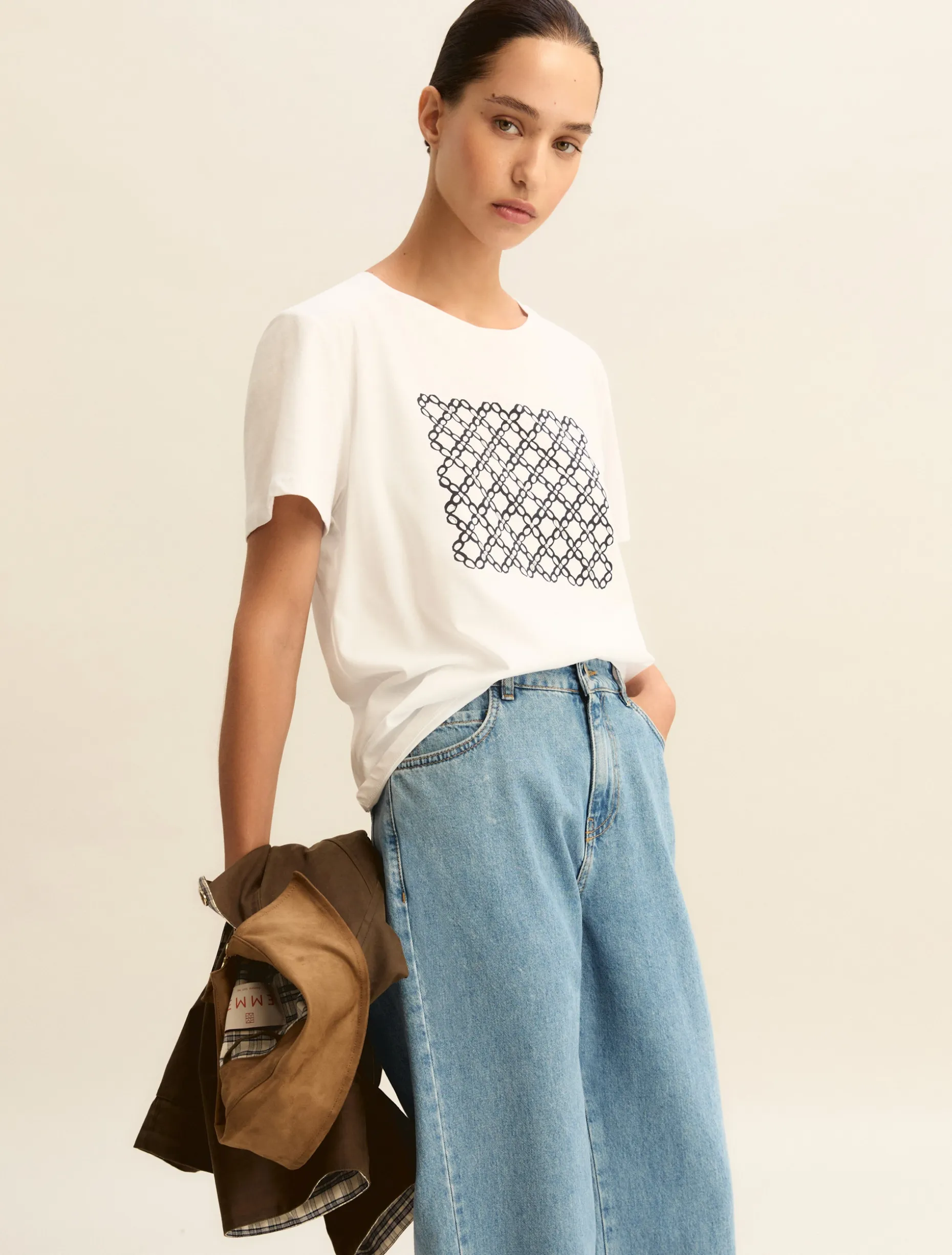 T-shirt con stampa - BLU
