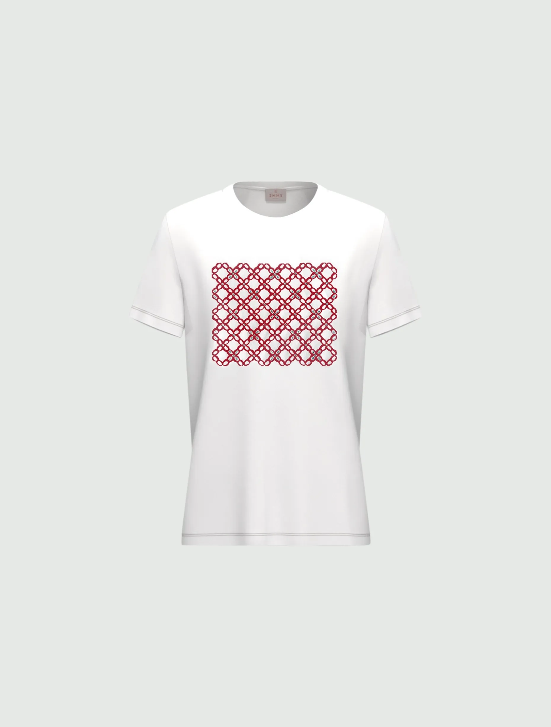 T-shirt con stampa - ROSSO