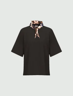 T-shirt in cotone stretch - TESTA DI MORO