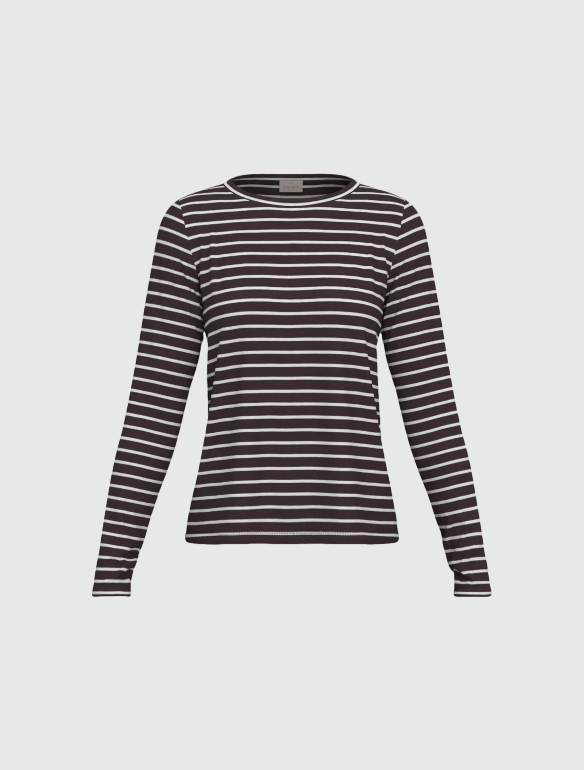 T-shirt in viscosa stretch - MARRONE
