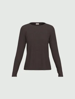 T-shirt in viscosa stretch - MARRONE